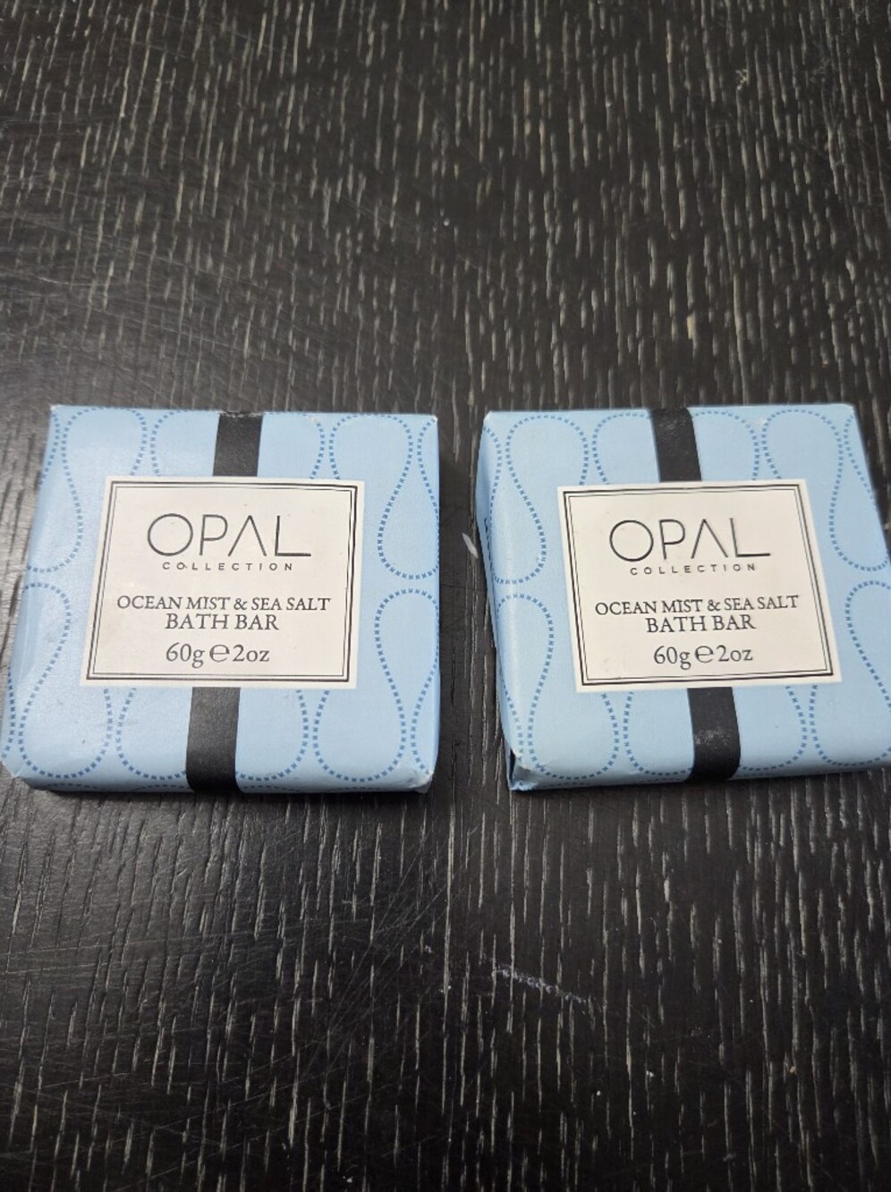 NEST Fragrances Opal Collection Bath Bar -  2 Light Blue & Black Travel Size